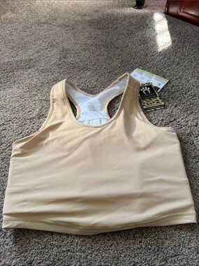 ComfortCore Seamless Racerback Sports Bra - Nude